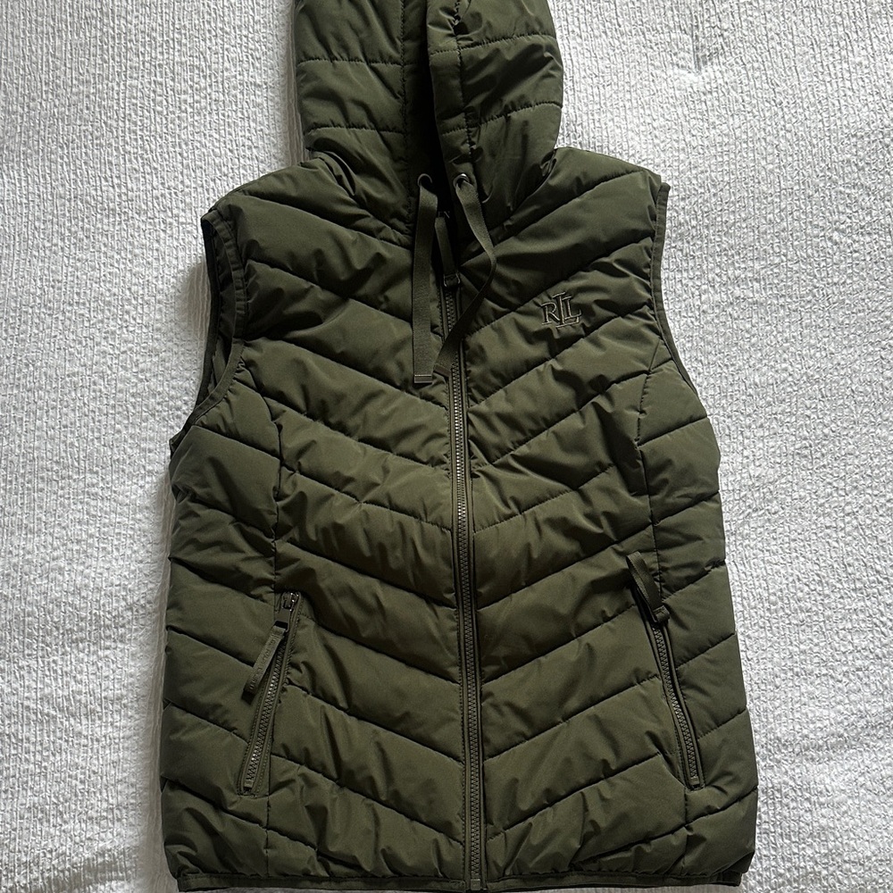 Ralph Lauren Green Quilted Vest